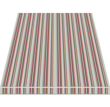 Vue d'une nappe avec un motif à rayures