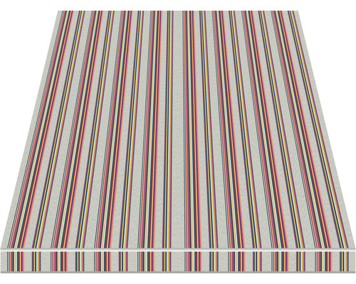 Vue d'une nappe avec un motif à rayures