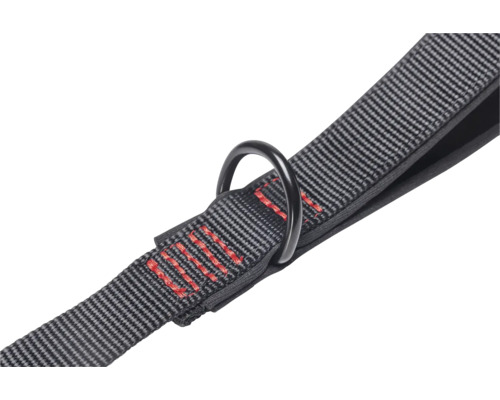 Bande textile avec anneau métallique