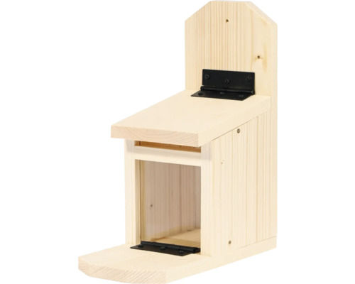 Vogelhaus aus Holz mit Klappe