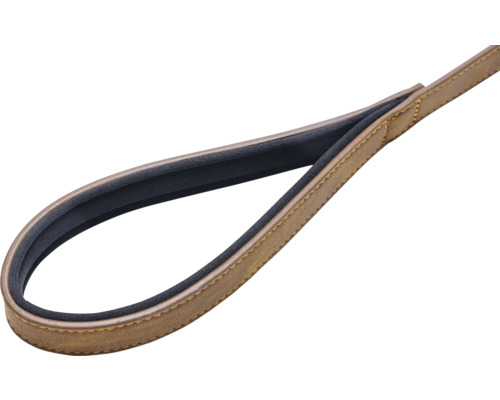 Courroie en cuir marron avec rembourrage