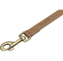 Laisse pour chien en cuir avec mousqueton