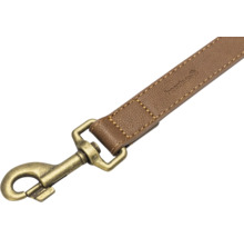 Laisse pour chien en cuir avec mousqueton