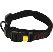 Collier noir pour chien avec boucle