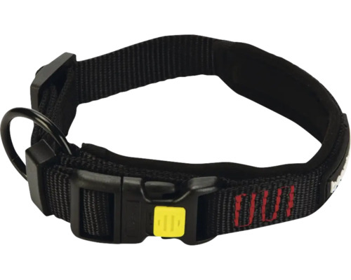 Collier noir pour chien avec boucle