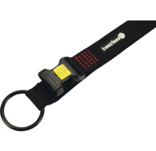 Bezauberndes schwarzes Hundehalsband mit Metallschnalle und Ring