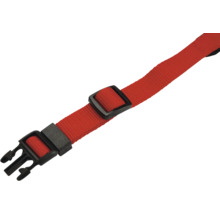Sangle rouge avec fermeture noire