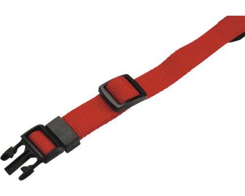 Sangle rouge avec fermeture noire