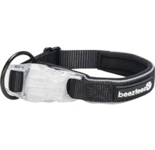 Bezztees Hundehalsband mit Leuchtfunktion und Ring für die Hundeleine