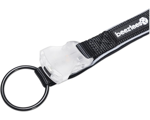 Beeztees Logo auf einem Hundehalsband mit Schnalle und Ring