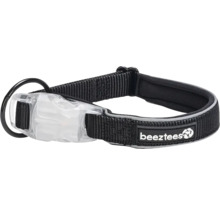 Schwarzes Hundehalsband mit Beeztees Logo