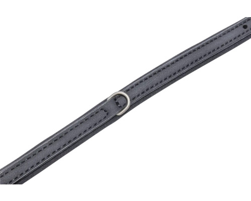 Schwarzer Textil-Gürtelriemen mit D-Ring