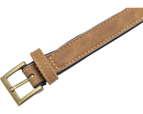 Brauner Gürtel mit Metallschnalle