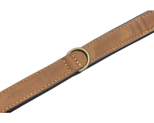 Brauner Gürtel aus Kunstleder mit Metallschnalle