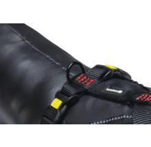 Vue détaillée d'un harnais pour chien avec anneau et boucle