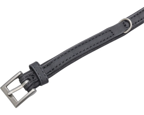 Ceinture en cuir noir avec boucle en métal