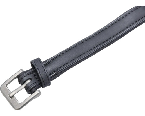 Schwarzer Gürtel mit Metallschnalle