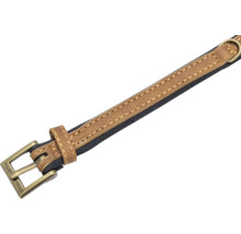 Collier pour chien en cuir avec boucle en métal
