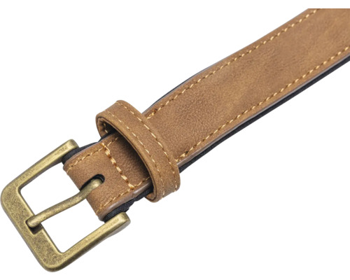 Brauner Gürtel mit Metallschnalle