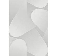 Nahaufnahme einer weißen Tapete mit geometrischem Muster