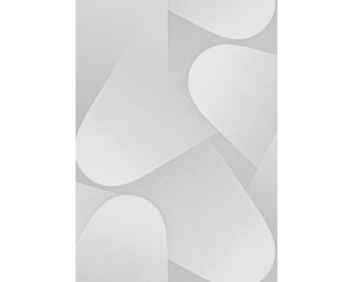 Nahaufnahme einer weißen Tapete mit geometrischem Muster