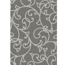 Papier peint à motif floral sur fond gris