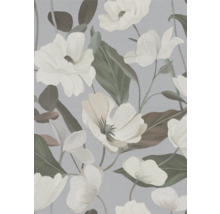 Papier peint avec motif floral et feuilles