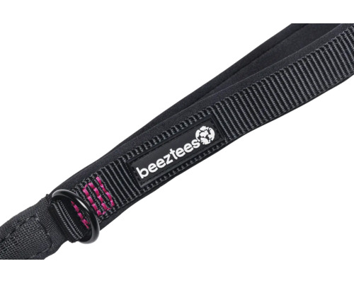 Vue détaillée d'une laisse pour chien avec le logo Beeztees