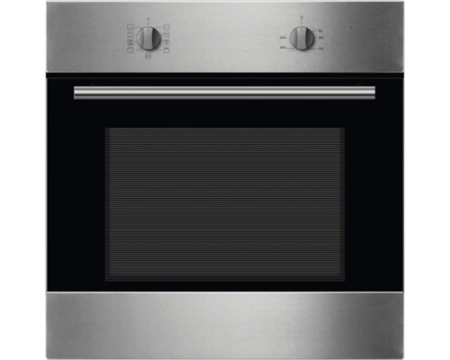 Four encastrable en acier inoxydable avec thermostat et sélecteur de fonctions