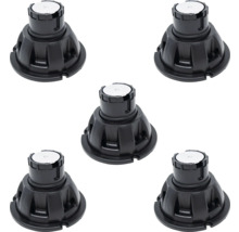 Cinq plots de terrasse pour réglage en hauteur