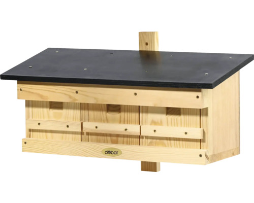 Nichoir à chauves-souris en bois avec toit