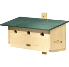 Nichoir en bois avec trois entrées