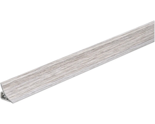 Fussleiste aus Kunststoff mit Holzdekor