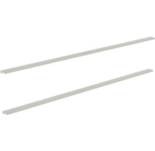 Deux bandes en plastique blanc