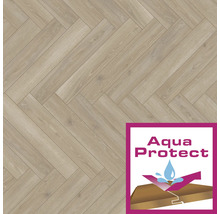 Parquet à chevrons avec le label Aqua Protect