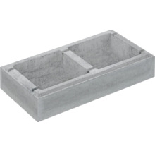 Pierre à planter en béton avec deux chambres