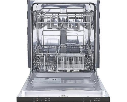 Geöffneter Geschirrspüler mit herausziehbaren Rosten