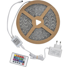 LED-Streifen auf Rolle mit Fernbedienung und Netzteil
