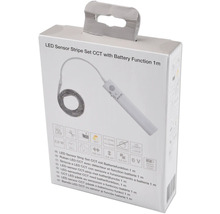 Ruban LED CCT avec détecteur et fonction batterie, 1 mètre