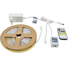 Ruban LED sur rouleau avec bloc d'alimentation et télécommande