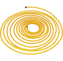 Tuyau de chauffage jaune en forme enroulée