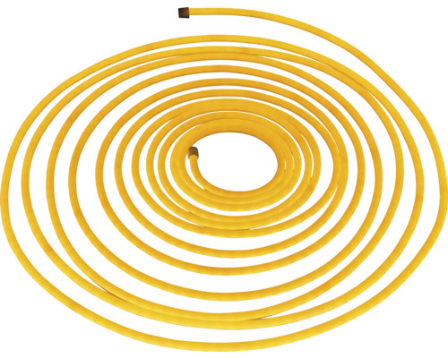 Tuyau de chauffage jaune en forme enroulée