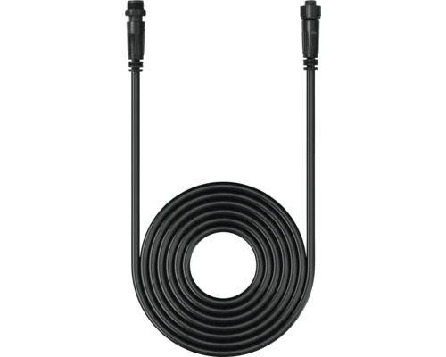 Schwarzes Verbindungskabel mit Stecker