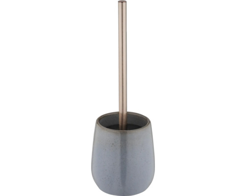 Brosse de toilette avec support en céramique et métal