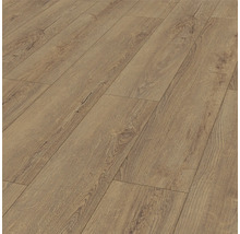 Stratifié posé avec aspect bois.