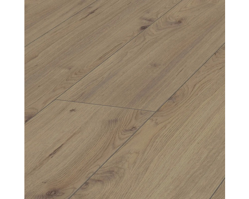 Stratifié Time Oak plancher de maison de campagne 1380 x 244 x 8 mm Gros plan d'un sol stratifié imitation bois