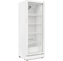 Gewerbekühlschrank mit Glastür und Regalen