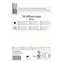 Informationen zu Allium cepa Romy, einschließlich Standortanforderungen, Pflanzhinweisen und Materialhinweisen