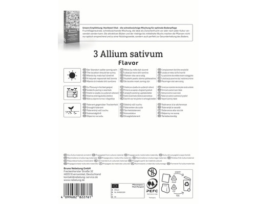 Informationen zu Allium sativum Anbau und Eigenschaften