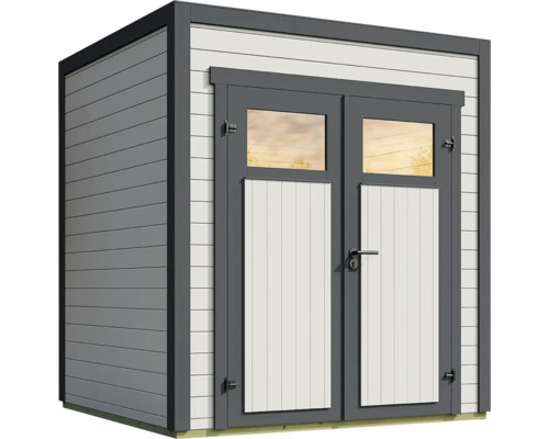 Gerätehaus mit Doppeltür und Fenster